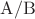 $\mathrm{A/B}$