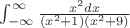 $\int_{-\infty}^{\infty} \frac{x^2dx}{(x^2+1)(x^2+9)}$