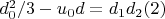 $d _0^2/3- u_0d = d_1d_2\engo(2)$