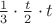 $\frac13\cdot\frac{t}2\cdot t$