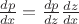 $\frac{dp}{dx} = \frac{dp}{dz}\frac{dz}{dx}$