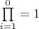 $\prod\limits_{i=1}^0=1$