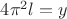 $4\pi^{2}l=y$