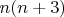 $n(n+3)$