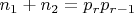 $n_1+n_2=p_r p_{r-1}$