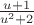 $\frac {u+1} {u^2+2}$
