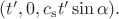 $(t',0,c_\mathrm{s}t'\sin\alpha).$