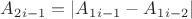 $A_2_{i-1}=|A_1_{ i-1}- A_1_{ i-2}|$