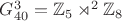 $G_{40}^3=\mathbb{Z}_5\rtimes^2\mathbb{Z}_8$