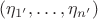 $(\eta_{1'},\ldots,\eta_{n'})$