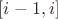 $[i -1, i]$