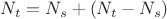 $N_t = N_s + (N_t - N_s)$