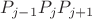 $P_{j-1}P_jP_{j+1}$ $P_{j-1}P_jP_{j+1}$