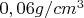 $0,06 g/cm^3$