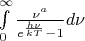 $\int\limits_{0}^{\infty}\frac{\nu^a}{e ^\frac{h\nu}{kT}-1}d\nu$