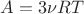 $\[A = 3\nu RT\]$