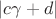 $|c\gamma+d|$