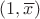 $(1,\overline x)$