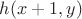 $h(x + 1, y)$