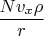 $\dfrac{N v_x\rho}{r}$