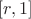 $[r,1]$