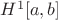 $H^1[a,b]$