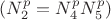 $(N_2^p=N_4^pN_5^p)$