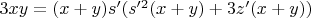 $3xy=(x+y)s'(s'^2(x+y)+3z'(x+y))$