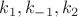 $k_{1}, k_{-1}, k_{2}$ $k_{1}, k_{-1}, k_{2}$
