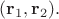 $(\mathbf{r}_1,\mathbf{r}_2).$