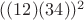 $((12)(34))^2$