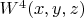 $W^4(x,y,z)
$