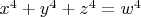 $x^4+y^4+z^4=w^4$