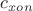 $c_{xon}$