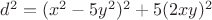 $d^2 = (x^2-5y^2)^2+5(2xy)^2$ $d^2 = (x^2-5y^2)^2+5(2xy)^2$