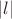 $|l|$
