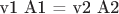 v1 A1 = v2 A2