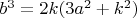 $b^3=2k(3a^2+k^2)$