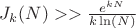 $J_k(N)>>\frac{e^{kN}}{k\ln(N)}$