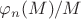 $\varphi_n(M)/M$