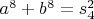 $a^8+b^8=s_4^2$