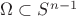 $\Omega \subset S^{n-1}$