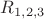 $R_{1,2,3}$
