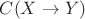$C(X \rightarrow Y)$