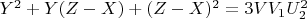 $Y^2 + Y(Z -X) + (Z-X)^2=3VV_1U_2^2$