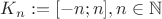 $K_n:=[-n;n], n \in \mathbb{N} $