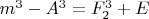 $m^3 - A^3 = F_2^3 + E$