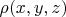 $\rho(x,y,z)$
