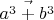 $\vec{a^3 + b^3}$