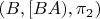 $(B, [BA),\pi_2)$